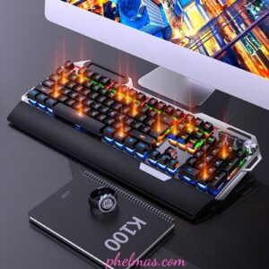 Bàn phím cơ Gaming K100 Full LED - Bàn Phím Cao Cấp Dành Cho Giới Trẻ