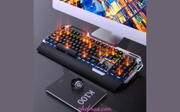 Bàn phím cơ Gaming K100 Full LED - Bàn Phím Cao Cấp Dành Cho Giới Trẻ