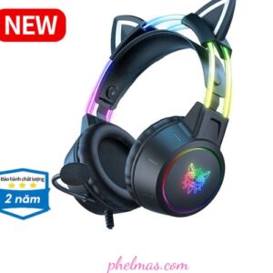 Tai nghe Onikuma RGB được trang bị micrô chất lượng cao, giúp nâng cao khả năng giao tiếp trong các cuộc gọi và trò chuyện trực tuyến