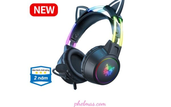 Tai nghe Onikuma RGB được trang bị micrô chất lượng cao, giúp nâng cao khả năng giao tiếp trong các cuộc gọi và trò chuyện trực tuyến