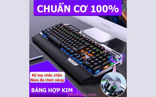 Bàn phím cơ Gaming K100 Full LED - Bàn Phím Cao Cấp Dành Cho Giới Trẻ