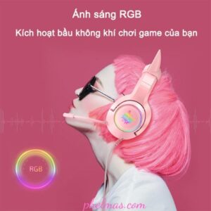 Tai Nghe Gaming Có Dây Onikuma K9 Đèn RGB Sáng Bóng