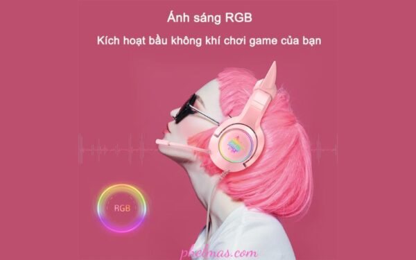 Tai Nghe Gaming Có Dây Onikuma K9 Đèn RGB Sáng Bóng