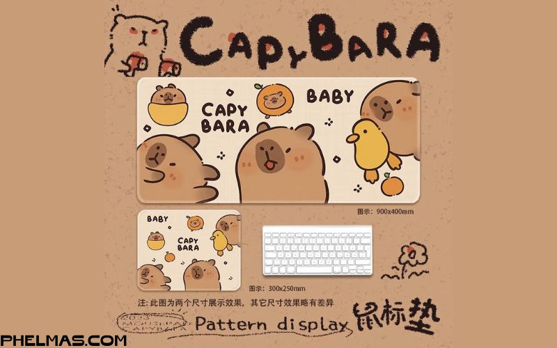 Miếng Lót Chuột Mouse Pad Capypara